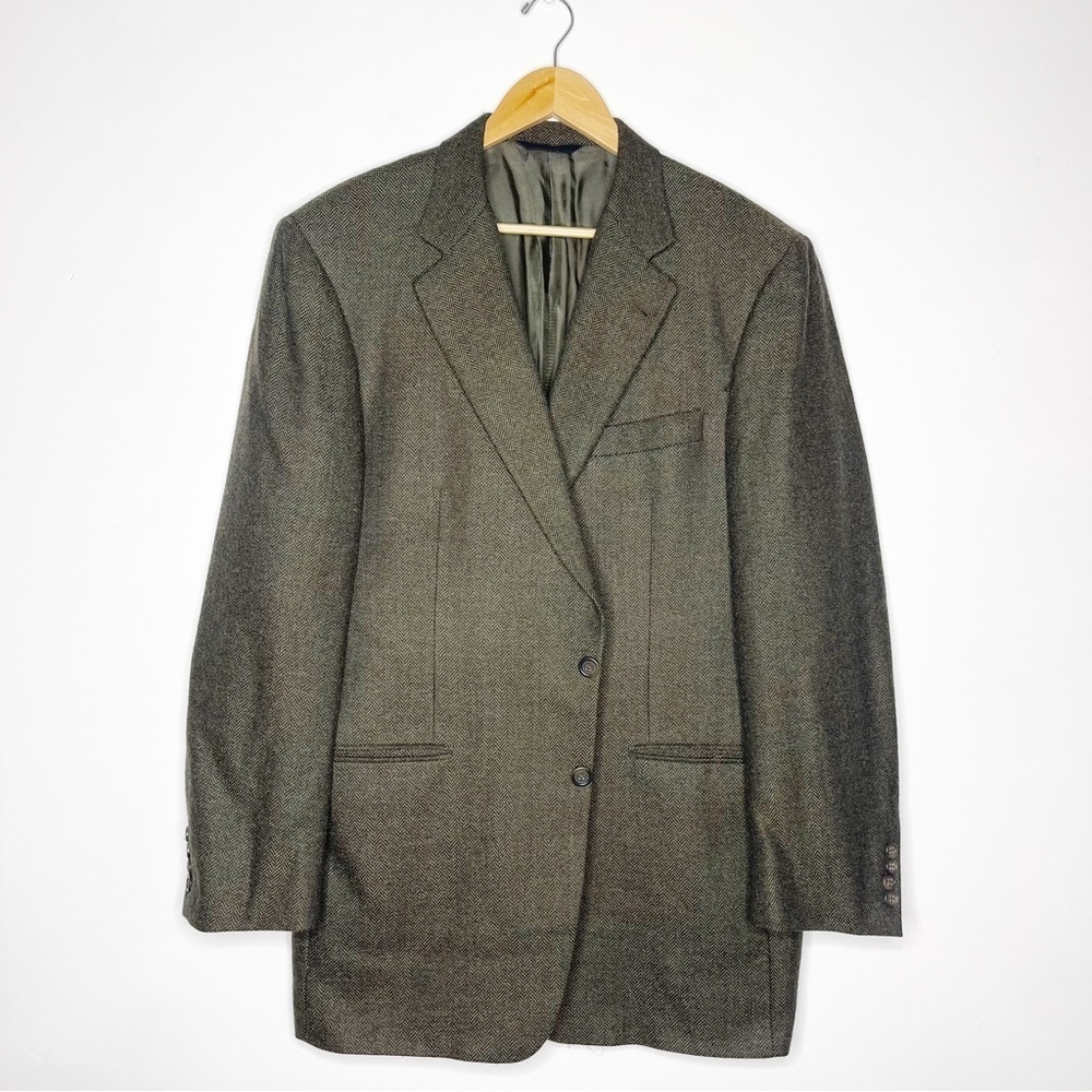 Burberry London Blazer Sport Jacket Size 44 Long Kensington Wool